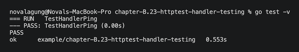 Dasar Pemrograman Golang - Test passed