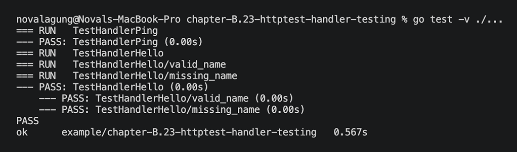 Dasar Pemrograman Golang - Test passed