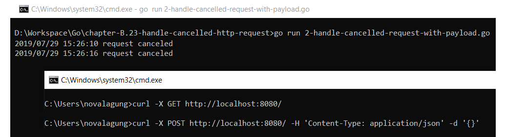 Dasar Pemrograman Golang - Cancelled client http request